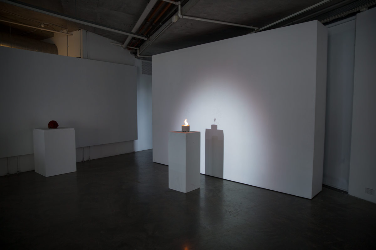 Shadow and Flame Sculpture by Interactive Artist Thomas Marcusson